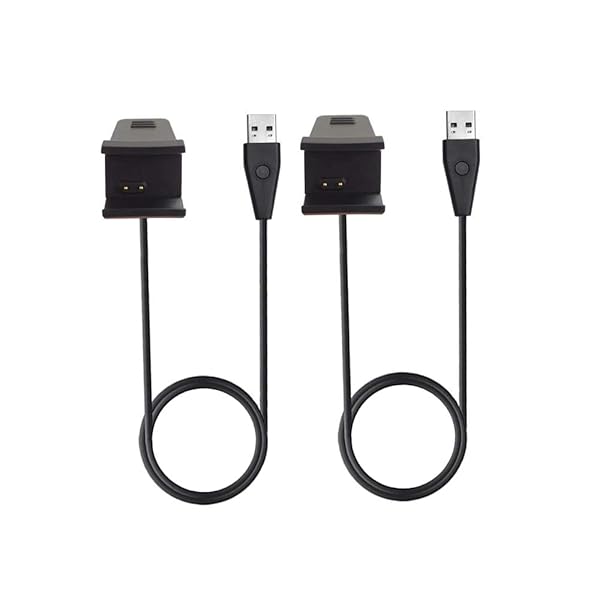 ECSEM Charger for Fitbit One - Replacement USB Charging Cable (Black) - Fast Charging for Fitbit ONE