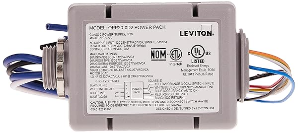 Leviton Leviton 20-Amp Power Pack for Occupancy Sensors - Auto-On, Manual-On, Local Switch, Title 24 Compliant, Gray