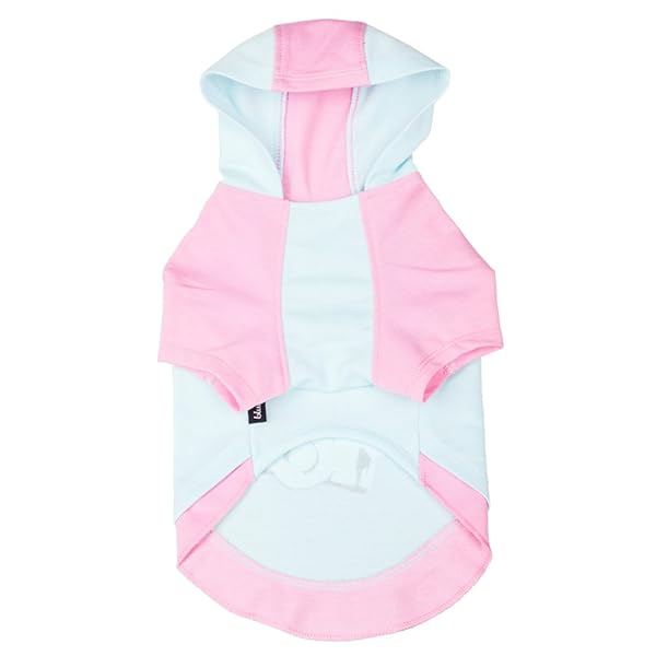 Blueberry Pet Blueberry Pet Cotton Dog Camera Hoodie Mint Hot Pink Puppy Clothes 8 Inch Back Length Pack of 1 - View 3 of 7