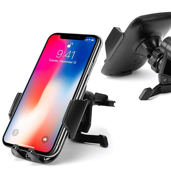 Cellet Car Air Vent Cell Phone Holder, Air Vent Smartphone Mount, Adjustable 360 Degree Rotation, Universal Cradle Mount Clip for All Smartphones Apple iPhones, Galaxy, Google Pixel, Moto Series - View 10 of 11