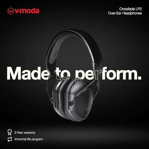 V-Moda V-MODA Crossfade LP2 Vocal Limited Edition Over-Ear Headphones - Matte Black Noise-Isolating Metal Design - View 5 of 9