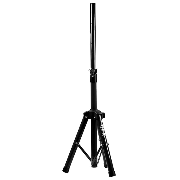 QFX "Adjustable 26-54" Height Medium Speaker Stand for Optimal Sound Quality & Stability"