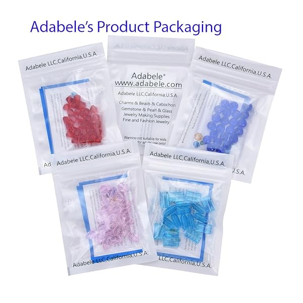 Adabele 100pcs Adabele 6mm Jet Black Faceted Bicone Crystal Beads Compatible with Swarovski Crystals 5301 5328 SSB623 - View 7 of 9