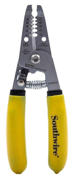 Southwire Southwire S1018STR Wire Stripping Tool: Best Wire Stripper & Cutter for 10-18 AWG Solid & 12-20 AWG Stranded Wire - View 3 of 5