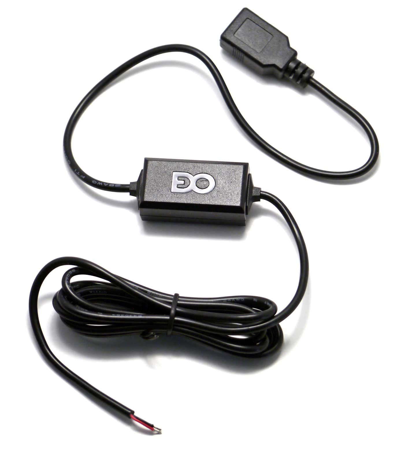 EDOTech EDO Tech Hardwired Cable Car Charger Kit for 5V USB A - Ideal for GPS, SiriusXM, Dash Cam & DVR