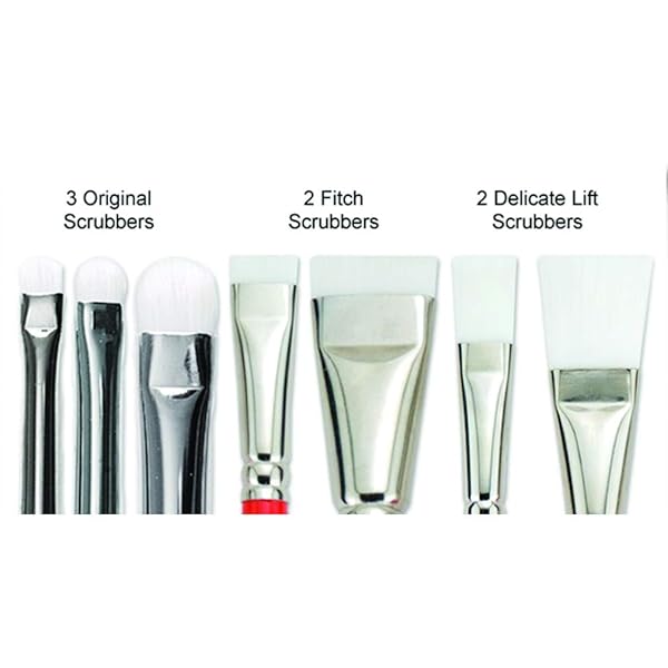 Creative Mark Creative Mark Scrubber Watercolor Brushes Set of 7 - Professional Blotting & Edge Shaping Tools for Artists - View 3 of 7