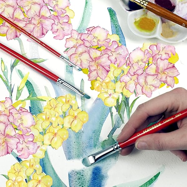 Creative Mark Creative Mark Scrubber Watercolor Brushes Set of 7 - Professional Blotting & Edge Shaping Tools for Artists - View 4 of 7