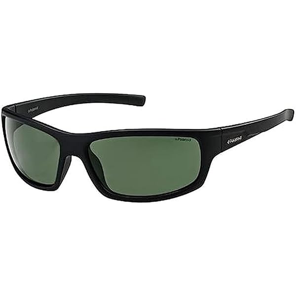 Polaroid Polaroid P8411 Black/Green Polarized Sunglasses for Men - Stylish 63/16/128 Fit