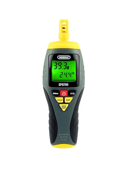 General Tools General Tools EP8709: Calibratable Multi-Function Digital Psychrometer with Wet Bulb Capability - View 2 of 2