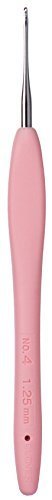 Clover Buy Clover 1222 Amour Steel Crochet Hook No. 4 (1.25mm) - Pink | Perfect for Crochet Projects - View 4 of 4