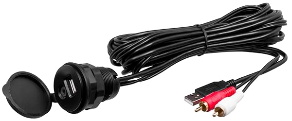 BOSS Audio Systems Upgrade Your Sound: BOSS Audio Systems MUSB35 6ft USB 3.5mm Auxiliary Interface Mount & Cable - View 2 of 2