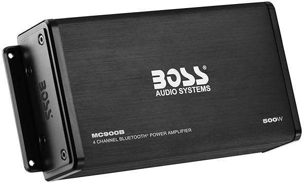 BOSS Audio Systems BOSS MC900B Amplifier for ATV/UTV/Marine - 500W, 4 Channel, Bluetooth, Weatherproof, RCA Out, Perfect for Stereo & Subwoofer - View 2 of 6
