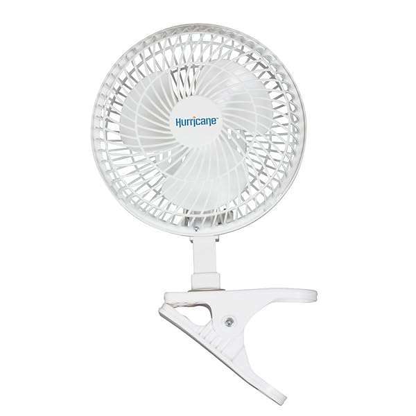 Hurricane Portable Hurricane Classic 6-Inch Clip Fan: 2-Speed Mini Desk Fan for Home, Office, Stroller & Travel
