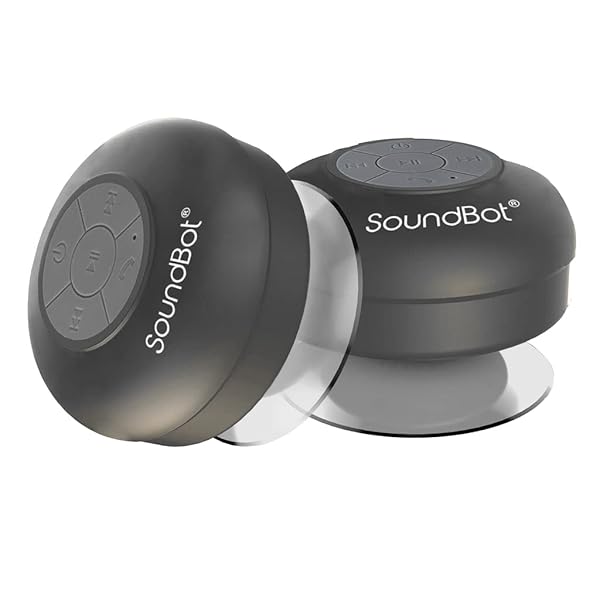 Soundbot Soundbot SB510 HD Bluetooth Shower Speaker: Water-Resistant, 6hrs Playtime, Handsfree Mic & Suction Cup - Perfect for Showers! - View 2 of 7