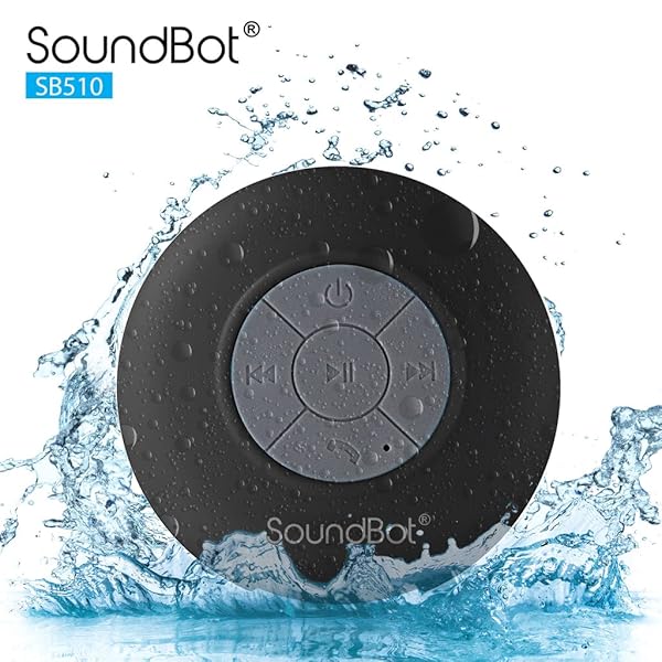 Soundbot Soundbot SB510 HD Bluetooth Shower Speaker: Water-Resistant, 6hrs Playtime, Handsfree Mic & Suction Cup - Perfect for Showers! - View 3 of 7
