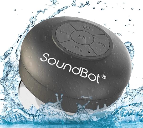Soundbot Soundbot SB510 HD Bluetooth Shower Speaker: Water-Resistant, 6hrs Playtime, Handsfree Mic & Suction Cup - Perfect for Showers!
