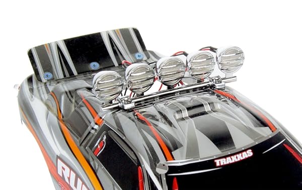 Common Sense RC 1/10 Crawler LED Light Bar Set Chrome for Enhanced Off-Road Visibility and Style