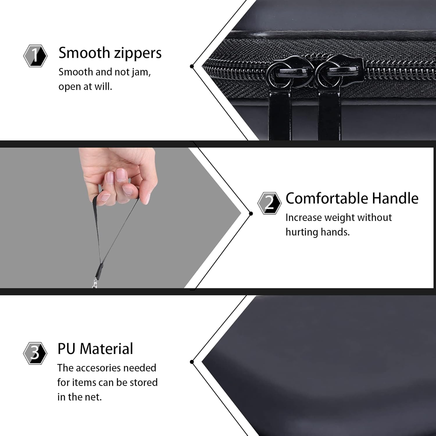 co2CREA co2CREA Hard EVA Shockproof Carrying Case for Western Digital Canvio Samsung M3 Passport Ultra Slim Black Pouch Bag - View 5 of 8