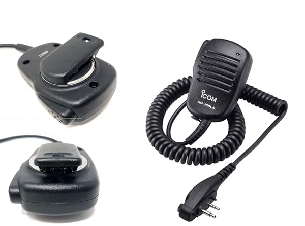ICOM Icom HM-158LA Compact Speaker Mic with Alligator Clip - High-Quality Audio & Durability - View 3 of 5