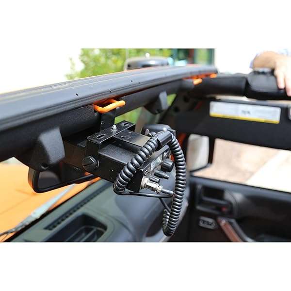 Rugged Ridge CB Radio Mounting Bracket 11503.95 for 2007-2018 Jeep Wrangler JK - Durable & Easy Install