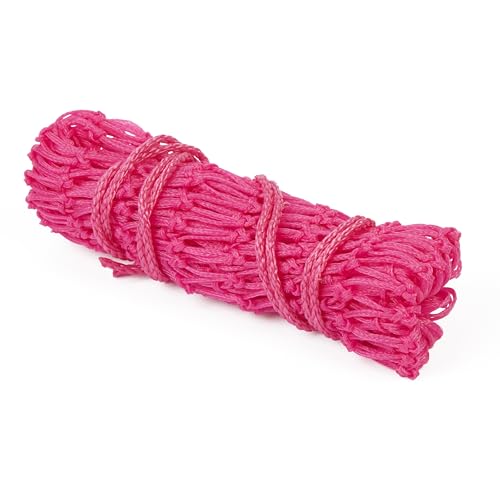 Shires Shires 50 Inch Premium Poly Cord 2 Inch Hole Hay Net in Pink for Horses and Livestock