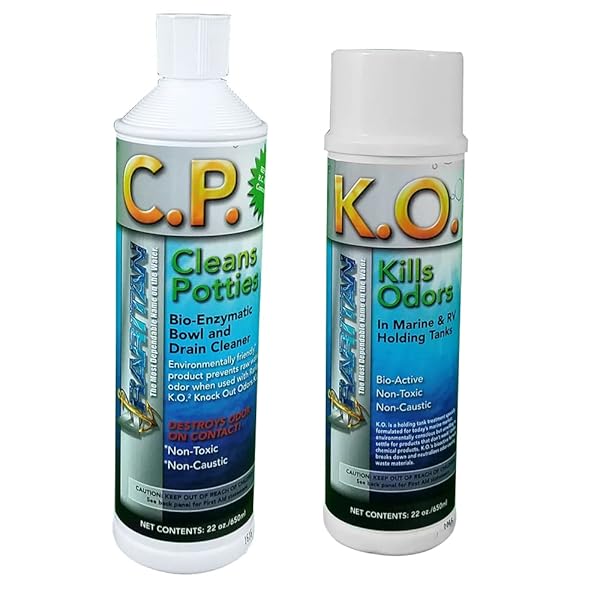 Raritan Raritan Potty Pack: K.O. Odor Eliminator & C.P. Cleaner - 32oz Bottles for Ultimate Potty Care