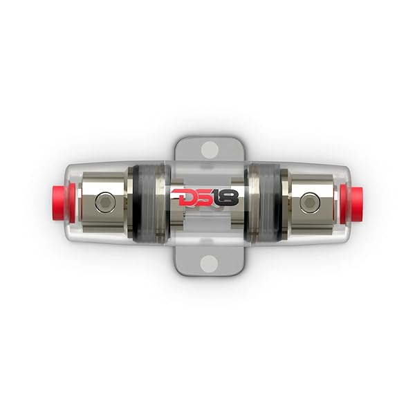 DS18 DS18 FHSAGU80A Round AGU Fuse Holder with 80A Fuse - Durable & Reliable Power Protection - View 7 of 7
