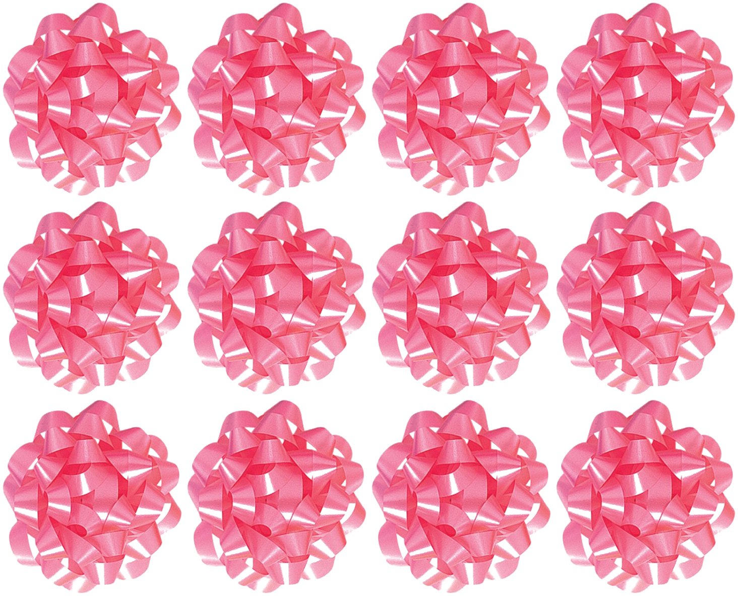 The Gift Wrap Company Large Pink Decorative Confetti Gift Bows Pack of 12