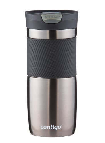 Contigo Snapseal Byron 16 Oz Travel Mug - Vacuum-Insulated Stainless Steel in Gunmetal