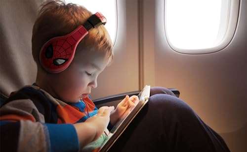 eKids eKids Spiderman Kids Headphones: Adjustable, Stereo Sound, Volume Control - Perfect for School & Travel - View 6 of 7