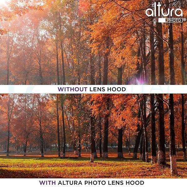 Altura Photo Altura Photo 58MM Tulip Lens Hood for Canon EOS 77D, 80D, 90D & Nikon Lenses - Enhance Your DSLR Photography - View 5 of 6