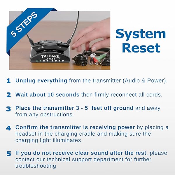 TV · EARS TV Ears Additional Wireless Headset Replacement for Original Digital and Dual Digital Models - View 8 of 8