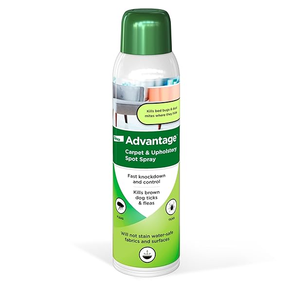 Advantage Advantage Carpet and Upholstery Spot Spray 16 oz Kills Fleas Ticks and Bedbugs for Effective Home Cleaning