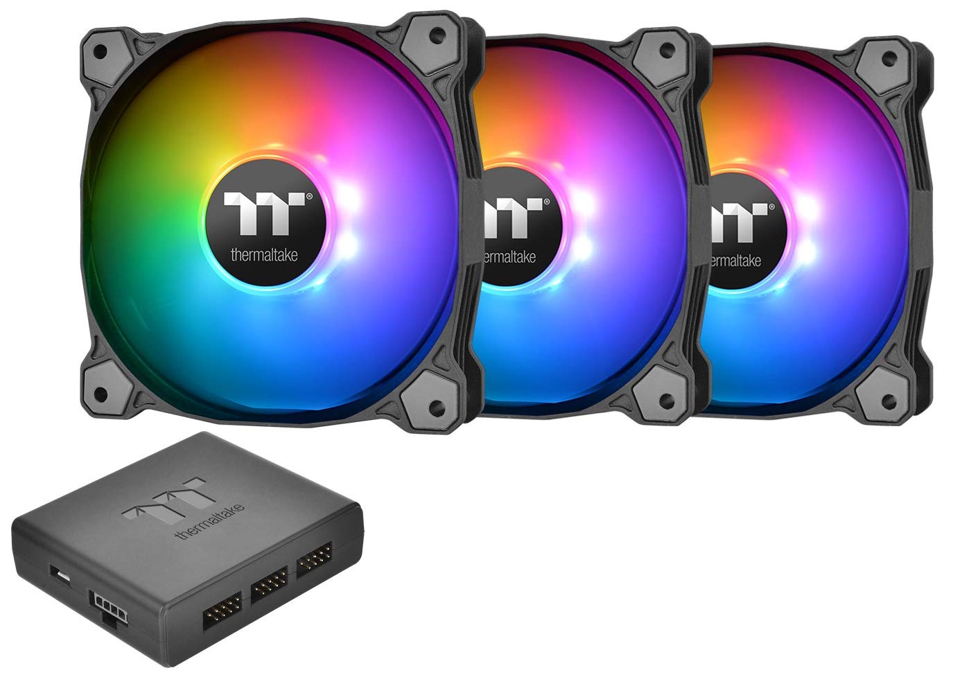 Thermaltake Thermaltake 120mm Pure 12 Series Black Quiet High Airflow Case Fan for Optimal Cooling Performance - View 5 of 6