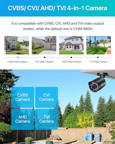 ZOSI ZOSI 1080P HD Bullet Security Camera - 120ft Night Vision, 4-in-1 CCTV for Indoor/Outdoor Use - View 6 of 10