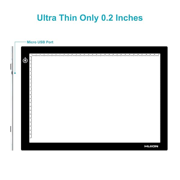 HUION HUION L4S A4 LED Light Box - Ultra-Thin USB Tracing Pad with Adjustable Brightness - View 3 of 8