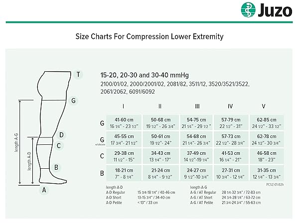 Juzo Juzo Soft 2000 Knee High Closed Toe Sock 15-20mmHg Beige Size 4 Short with Silicone Top Band - View 2 of 2