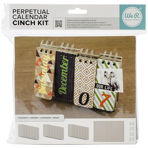 Create Lasting Memories with We R Memory Keepers 62361 Cinch Perpetual Calendar Kit - 8.75x9.25 Inches