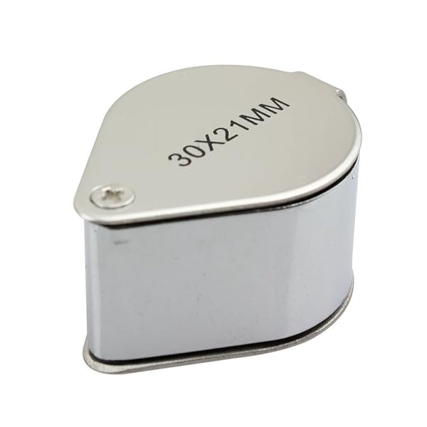 iKKEGOL iKKEGOL 30x21mm Glass Jeweler Loupe - Metal Body Magnifying Eye Loop for Precision Viewing - View 3 of 7