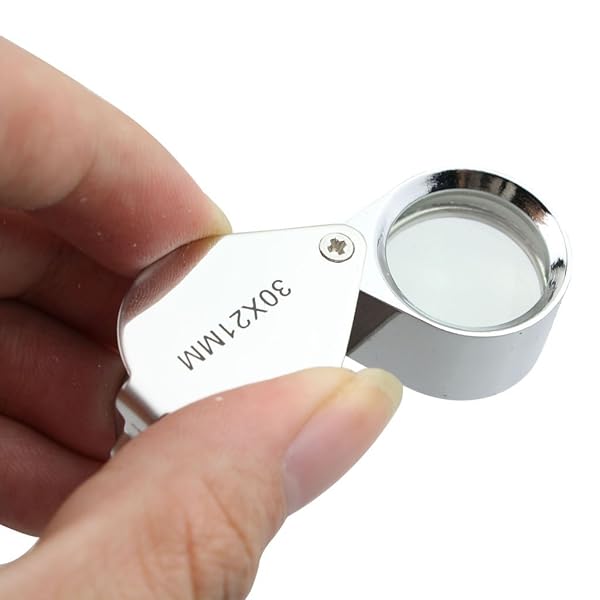 iKKEGOL iKKEGOL 30x21mm Glass Jeweler Loupe - Metal Body Magnifying Eye Loop for Precision Viewing - View 4 of 7