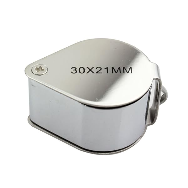 iKKEGOL iKKEGOL 30x21mm Glass Jeweler Loupe - Metal Body Magnifying Eye Loop for Precision Viewing - View 5 of 7