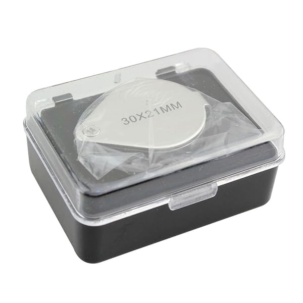 iKKEGOL iKKEGOL 30x21mm Glass Jeweler Loupe - Metal Body Magnifying Eye Loop for Precision Viewing - View 6 of 7