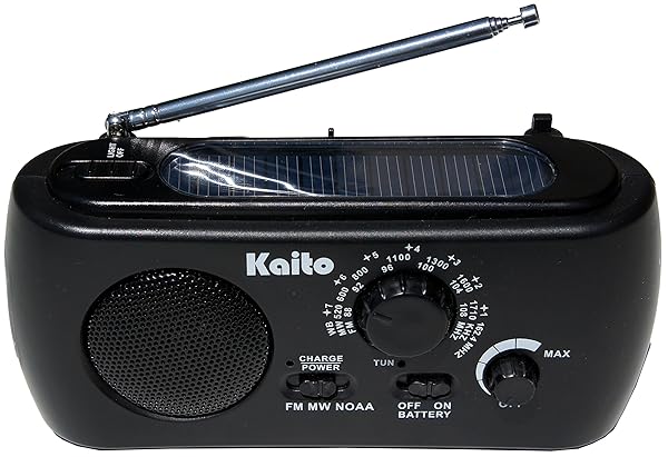 Kaito Buy Kaito KA332W Portable Hand Crank Solar AM/FM NOAA Weather Radio with Phone Charger & Flashlight - Essential Emergency Gear - View 6 of 7