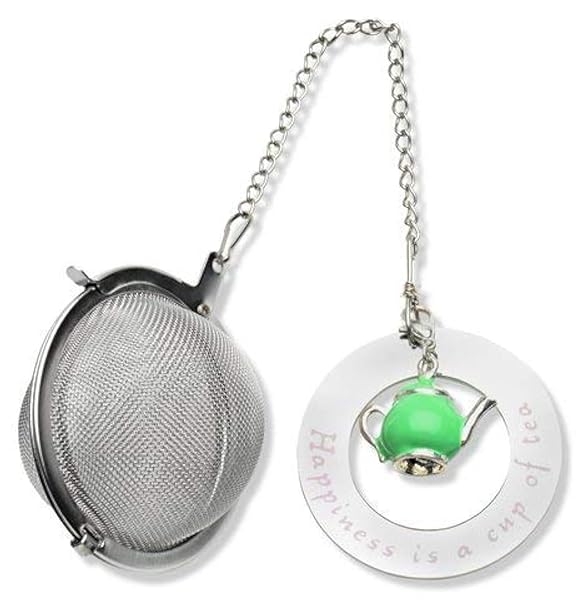 Harmony N More Harmony N More Stainless Steel Tea Infuser Strainer Ball with Teapot Charm for Loose Leaf Tea