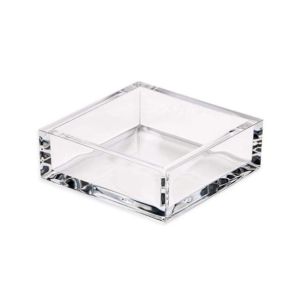 Caspari Caspari Clear Acrylic Cocktail Napkin Holder - Stylish & Durable Design for Entertaining