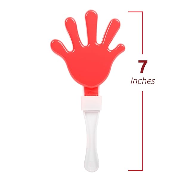 Windy City Novelties Windy City Novelties 12 Pack Mini Hand Clappers 7 Inch Bulk Noisemakers for Parties Celebrations and Events - View 2 of 6