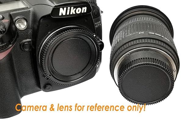 Fotasy 5 Pack F Mount Rear Lens Cap Set for Nikon DSLR - Protect Your Nikkor Lenses & CCD Sensor - View 5 of 6