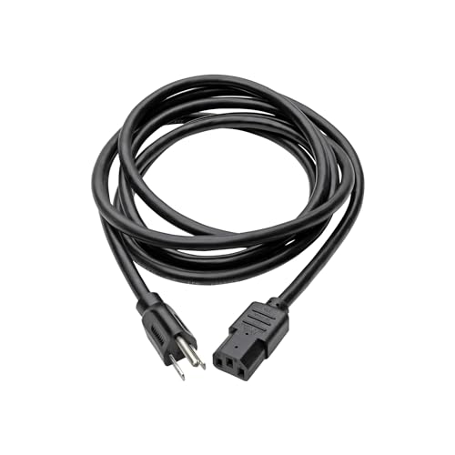 TRIPP LITE Tripp Lite 12-ft Heavy Duty Power Cord 15A 14AWG NEMA 5-15P to IEC-320-C13 - Reliable Black Cable for Computers - View 3 of 3