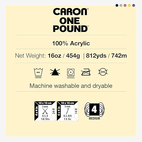 Caron Shop Caron One Pound Solids Yarn - 16oz Kelly Green, 100% Acrylic for Crochet & Knitting Projects - View 3 of 9