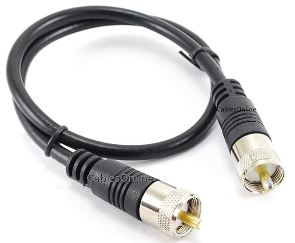 CABLESONLINE.COM ATLANTIC COMPUTERTECH Buy CablesOnline 2ft RG8x Coax UHF Male to Male Antenna Cable (R-U002) - High Quality & Durable